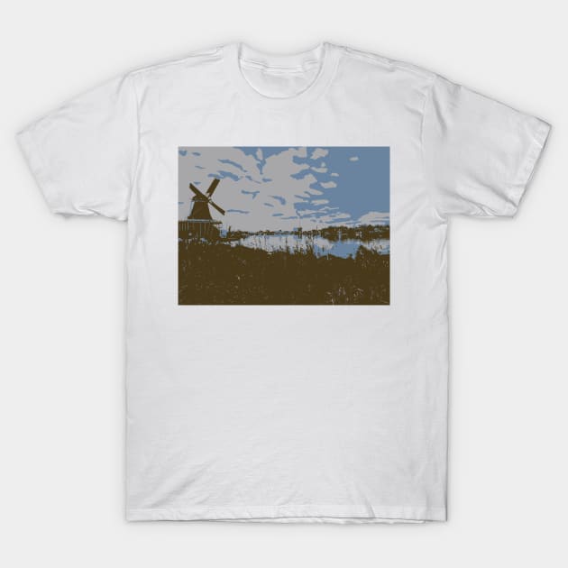 Windmill Photo illustration T-Shirt by sigdesign